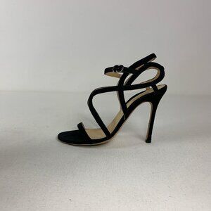 Chelsea **ChelParis Strappy Black High Heels with Ankle Strap - Size 40 (9.5/10)